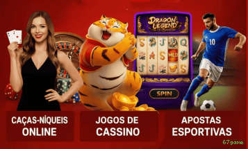 Imagem promocional de todos os jogos da 67game